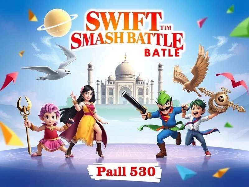 Swift Smash Battle Official Cover Art - Desi Characters And Indian Landmarks